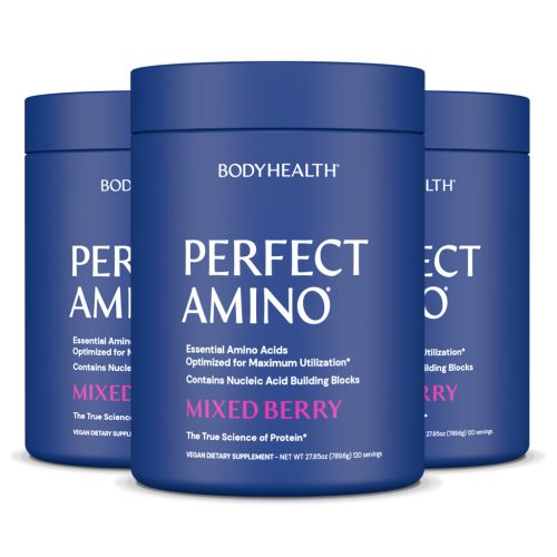 PerfectAmino 120srv Mixed Berry Powder 3 Pack